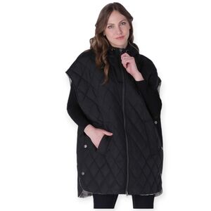 Nuage Diamond Quilted Hooded Cape
